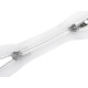 Plastic zipper no 5 2 sliders / 2-way, open-end, 90 cm, transparent - Transparent (25 Pieces) Plastic zipper no 5 2 sliders / 2-way, open-end, 90 cm, transparent - Transparent (25 Pieces)
