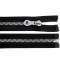 Fermeture éclair en plastique imitation métal no 8, longueur, 90 cm, pour vestes - Noir (1 Pièce)