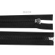 Plastic zipper, imitation metal no 8, length 90 cm, jacket - Black (10 Pieces) Plastic zipper, imitation metal no 8, length 90 cm, jacket - Black (10 Pieces)