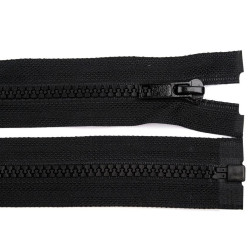 Plastic zipper no 5, length 200 cm - Black (1 Piece)