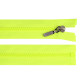 Plastic zipper no 5 length 50 cm with a decorative slider - Yellow (1 Piece) Plastic zipper no 5 length 50 cm with a decorative slider - Yellow (1 Piece)