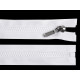 Plastic zipper no 5 length 60 cm with a decorative slider - Powder (1 Piece) Plastic zipper no 5 length 60 cm with a decorative slider - Powder (1 Piece)