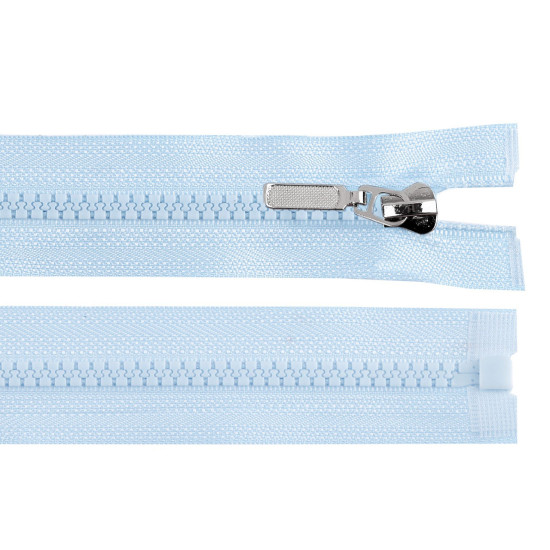 Plastic zipper no 5 length 60 cm with a decorative slider - Powder (1 Piece) Plastic zipper no 5 length 60 cm with a decorative slider - Powder (1 Piece)