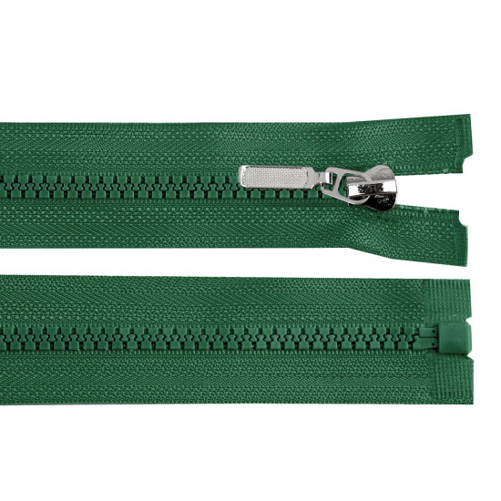 Plastic zipper no 5 length 60 cm with a decorative slider - Powder (1 Piece) Plastic zipper no 5 length 60 cm with a decorative slider - Powder (1 Piece)