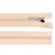 Plastic zipper no 5 length 60 cm with a decorative slider - Powder (1 Piece) Plastic zipper no 5 length 60 cm with a decorative slider - Powder (1 Piece)