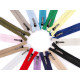 Plastic zipper no 5 length 60 cm with a decorative slider - Powder (1 Piece) Plastic zipper no 5 length 60 cm with a decorative slider - Powder (1 Piece)