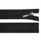 Fermoar din plastic nr. 5 lungime 70 cm cu glisor decorativ - Negru (1 Bucată)