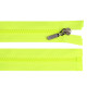 Plastic zipper no 5 length 80 cm with a decorative slider - White (1 Piece) Plastic zipper no 5 length 80 cm with a decorative slider - White (1 Piece)