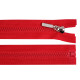 Plastic zipper no 5 length 80 cm with a decorative slider - White (1 Piece) Plastic zipper no 5 length 80 cm with a decorative slider - White (1 Piece)