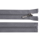Plastic zipper no 5 length 80 cm with a decorative slider - White (1 Piece) Plastic zipper no 5 length 80 cm with a decorative slider - White (1 Piece)