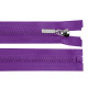 Plastic zipper no 5 length 80 cm with a decorative slider - White (1 Piece) Plastic zipper no 5 length 80 cm with a decorative slider - White (1 Piece)