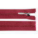 Plastic zipper no 5 length 80 cm with a decorative slider - White (1 Piece) Plastic zipper no 5 length 80 cm with a decorative slider - White (1 Piece)
