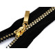 Plastic zipper no 5 length 90 cm square teeth - Black (1 Piece) Plastic zipper no 5 length 90 cm square teeth - Black (1 Piece)