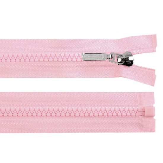 Plastic zipper no 5, length 30 cm with decorative slider - Violet lilac (1 Piece) Plastic zipper no 5, length 30 cm with decorative slider - Violet lilac (1 Piece)