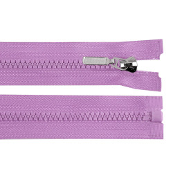 Plastic zipper no 5, length 30 cm with decorative slider - Violet lilac (1 Piece)