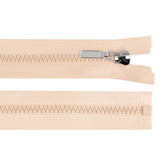 Plastic zipper no 5, length 30 cm with decorative slider - Violet lilac (1 Piece) Plastic zipper no 5, length 30 cm with decorative slider - Violet lilac (1 Piece)