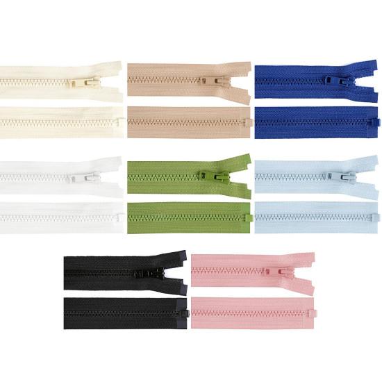 Kostěný zip ykk no 3 délka 30 cm - Černá (5 Kusy) Kostěný zip ykk no 3 délka 30 cm - Černá (5 Kusy)