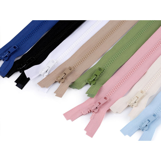Kostěný zip ykk no 3 délka 45 cm - Růžová sv. (5 Kusy) Kostěný zip ykk no 3 délka 45 cm - Růžová sv. (5 Kusy)
