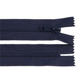 Gt10 nem bontható öntött műanyag cipzár 16 cm - Blue dark (1 Darab)