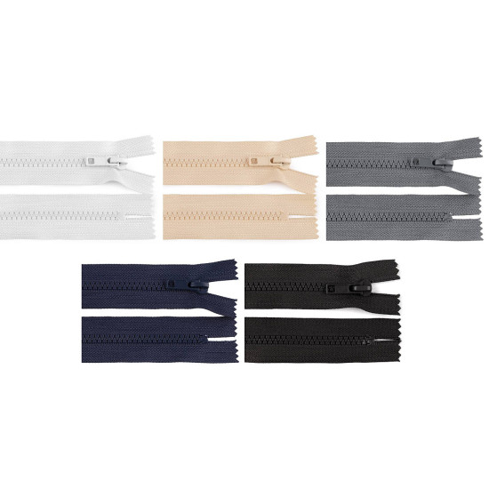 Gt10 nem bontható öntött műanyag cipzár 16 cm - Fehér (1 Darab) Gt10 nem bontható öntött műanyag cipzár 16 cm - Fehér (1 Darab)
