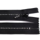 Cápa fogú cipzár 16 cm vastag no 4 strassz kövekkel - Fekete (1 Darab) Cápa fogú cipzár 16 cm vastag no 4 strassz kövekkel - Fekete (1 Darab)