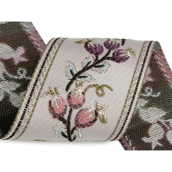 Krajka szerokość 60 mm - Jasnybeżowy (1 Metr) Krajka szerokość 60 mm - Jasnybeżowy (1 Metr)