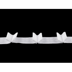 Taśma firanowa podwójna zakładka szerokość 50 mm - White (100 Metry)