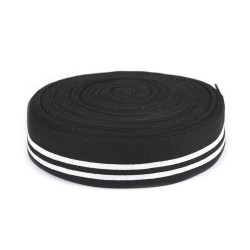 Ściągacz elastyczny / mankiet szerokość 60 mm metraż - Czarny (1 Metr)