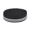 Bande de taille élastique à rayures, largeur 60 mm - Noir (1 Mètre)
