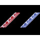 Krajka szerokość 20 mm - Biało - niebieska (25 Metry) Krajka szerokość 20 mm - Biało - niebieska (25 Metry)