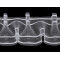 Taśma firanowa marszczenie smok 1:2 szerokość 10 cm - Transparent (1 Metr)