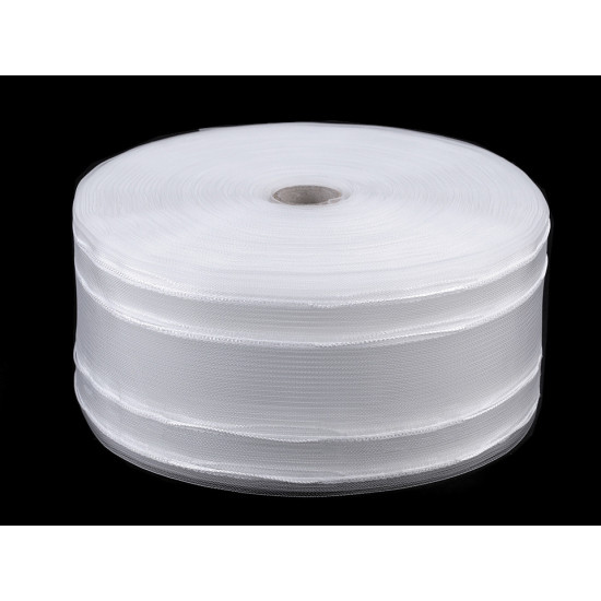 Taśma firanowa marszczenie smok 1:2 szerokość 10 cm - Transparent (1 Metr) Taśma firanowa marszczenie smok 1:2 szerokość 10 cm - Transparent (1 Metr)