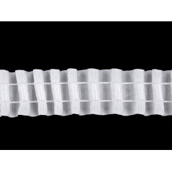 Taśma firanowa marszczenie dowolne szerokość 25 mm - White (100 Metry)