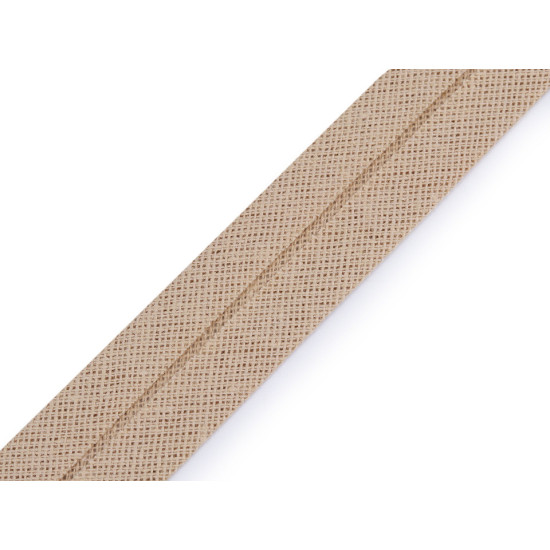 Nastro in sbieco, in cotone, larghezza da chiuso: 18 mm - Bianco (50 Metri) Nastro in sbieco, in cotone, larghezza da chiuso: 18 mm - Bianco (50 Metri)