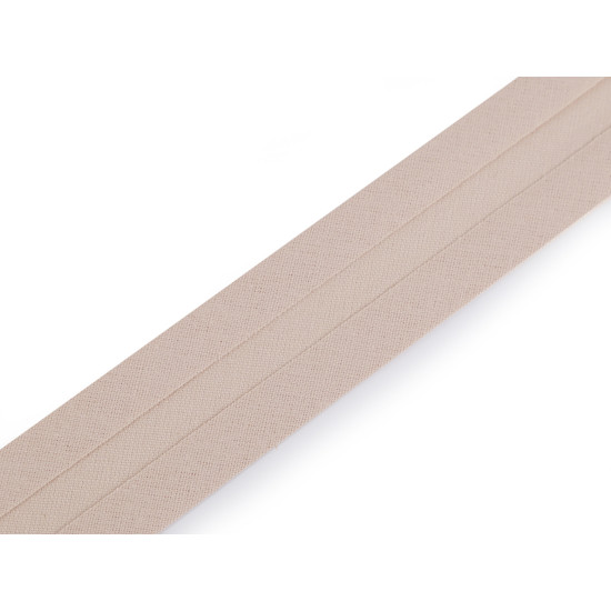 Nastro in sbieco, in cotone, larghezza da chiuso: 30 mm - Bianco (1 Metro) Nastro in sbieco, in cotone, larghezza da chiuso: 30 mm - Bianco (1 Metro)