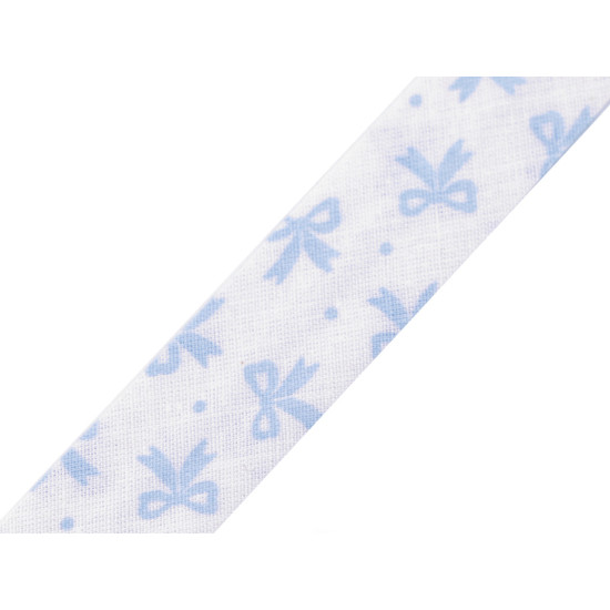 Nastro in sbieco, in cotone, larghezza da chiuso: 20 mm - Azzurro (14 Metri) Nastro in sbieco, in cotone, larghezza da chiuso: 20 mm - Azzurro (14 Metri)