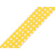 Nastro in sbieco in cotone - motivo: pois, righe, quadretti, larghezza stelle, dimensioni: 20 mm piegato - Giallo (14 Metri) Nastro in sbieco in cotone - motivo: pois, righe, quadretti, larghezza stelle, dimensioni: 20 mm piegato - Giallo (14 Metri)