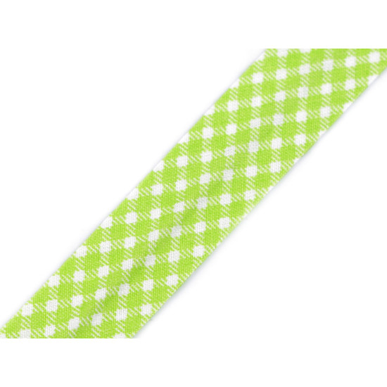 Nastro in sbieco in cotone - motivo: pois, righe, quadretti, larghezza stelle, dimensioni: 20 mm piegato - Giallo (14 Metri) Nastro in sbieco in cotone - motivo: pois, righe, quadretti, larghezza stelle, dimensioni: 20 mm piegato - Giallo (14 Metri)