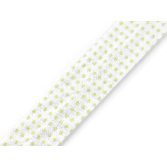 Nastro in sbieco in cotone - motivo: pois, righe, quadretti, larghezza stelle, dimensioni: 20 mm piegato - Giallo (14 Metri) Nastro in sbieco in cotone - motivo: pois, righe, quadretti, larghezza stelle, dimensioni: 20 mm piegato - Giallo (14 Metri)