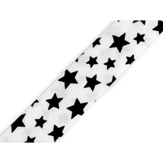 Nastro in sbieco in cotone - motivo: pois, righe, quadretti, larghezza stelle, dimensioni: 20 mm piegato - Giallo (14 Metri) Nastro in sbieco in cotone - motivo: pois, righe, quadretti, larghezza stelle, dimensioni: 20 mm piegato - Giallo (14 Metri)