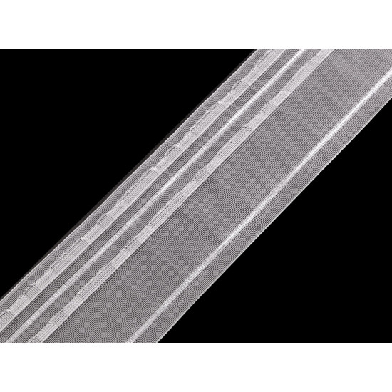 Taśma firanowa szerokość 60 mm marszczenie ołówek - Transparent (150 Metry) Taśma firanowa szerokość 60 mm marszczenie ołówek - Transparent (150 Metry)
