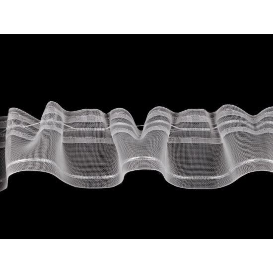 Taśma firanowa szerokość 60 mm marszczenie ołówek - Transparent (150 Metry) Taśma firanowa szerokość 60 mm marszczenie ołówek - Transparent (150 Metry)