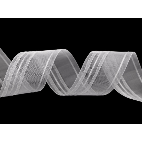 Taśma firanowa szerokość 60 mm marszczenie ołówek - Transparent (150 Metry) Taśma firanowa szerokość 60 mm marszczenie ołówek - Transparent (150 Metry)