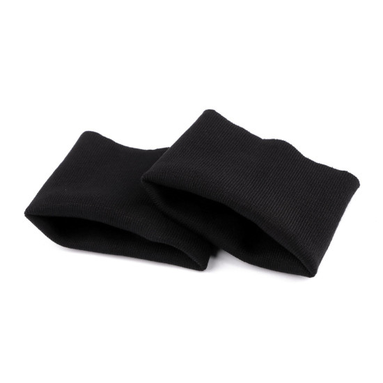 Cotton elastic rib knit for sleeves width 14 cm - Black (1 Pair) Cotton elastic rib knit for sleeves width 14 cm - Black (1 Pair)