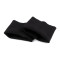Cotton elastic rib knit for sleeves width 14 cm - Black (1 Pair)