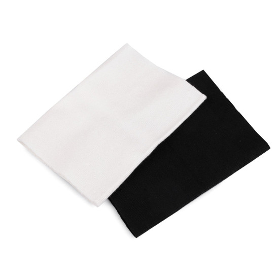 Cotton elastic rib knit for sleeves width 14 cm - Black (1 Pair) Cotton elastic rib knit for sleeves width 14 cm - Black (1 Pair)