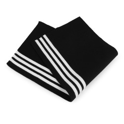Ściągacz bawełniany elastyczny na mankiety szerokość 14 cm - Czarny (1 Para)