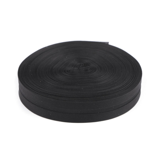 Bandă bias / bordură din poliamidă lățime 20 mm - Negru (100 Metri) Bandă bias / bordură din poliamidă lățime 20 mm - Negru (100 Metri)