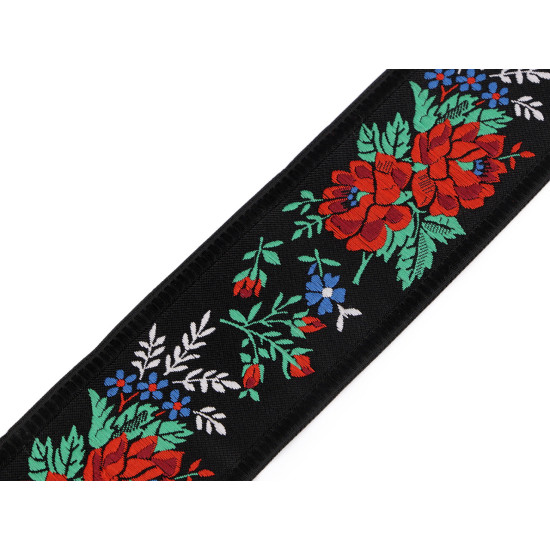 Krajka szerokość 55 mm - Czarny (1 Metr) Krajka szerokość 55 mm - Czarny (1 Metr)