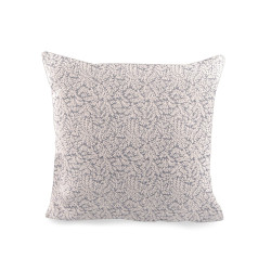 Cushion cover with woven pattern 45x45 cm - Blue-grey (2 Pieces)